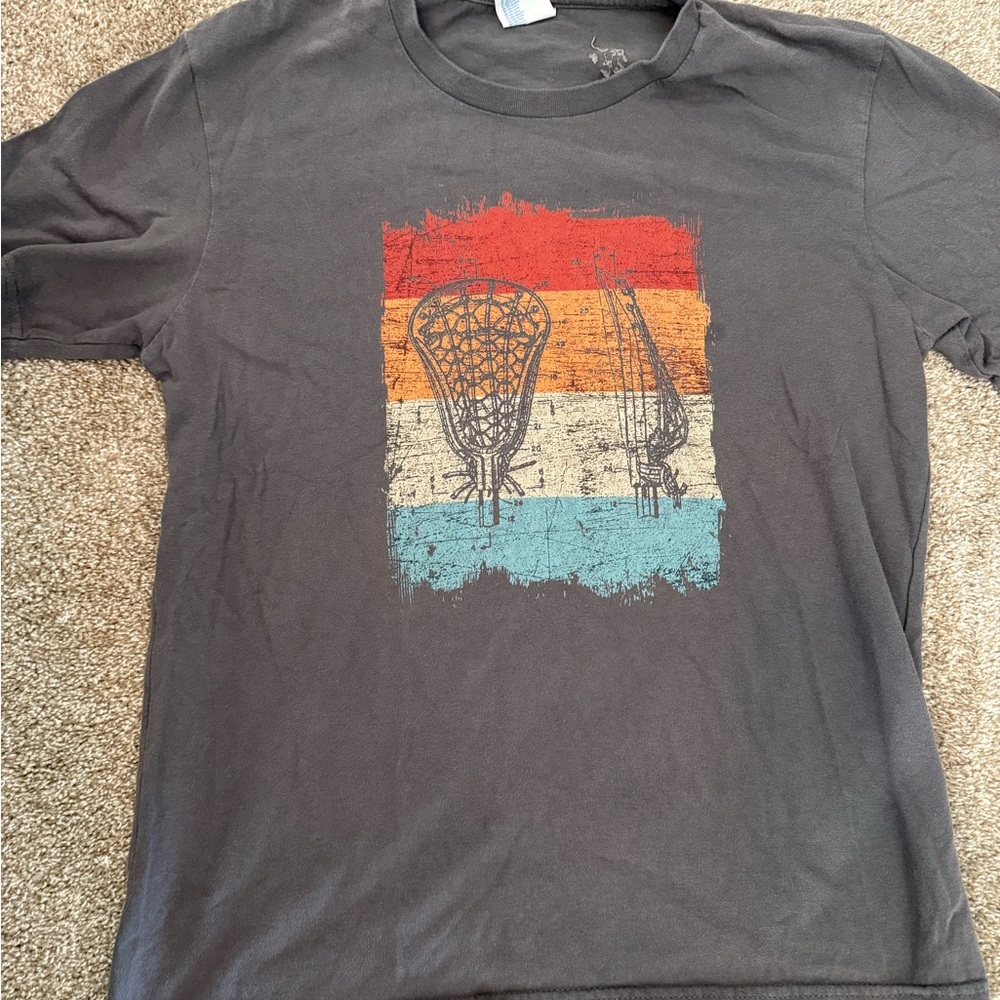 Boy’s Graphic Tee with Lacrosse Design